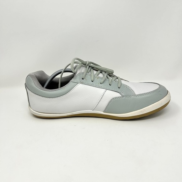 TRUE Linkswear Shoes Mens Size 11 White Gray Blue Leather Golf‎ Sneakers Low Top - Picture 4 of 11